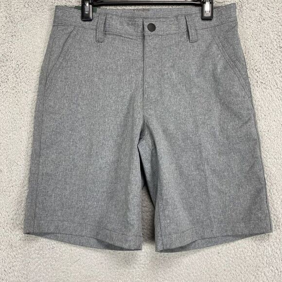 G.H. Bass Co Shorts Mens 30X10 Grey Chinos Stretch Trail Hiking Outdoor NEW